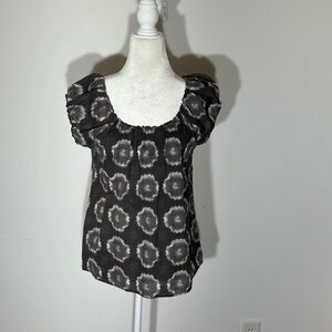 J Crew Gray Short Sleeve Top Medium